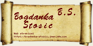 Bogdanka Stošić vizit kartica